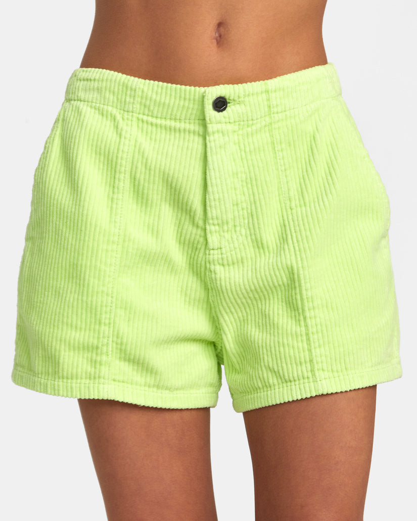 Daylight Corduroy Shorts - Daiquiri Green