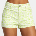 Belle Corduroy Shorts - Neon Green