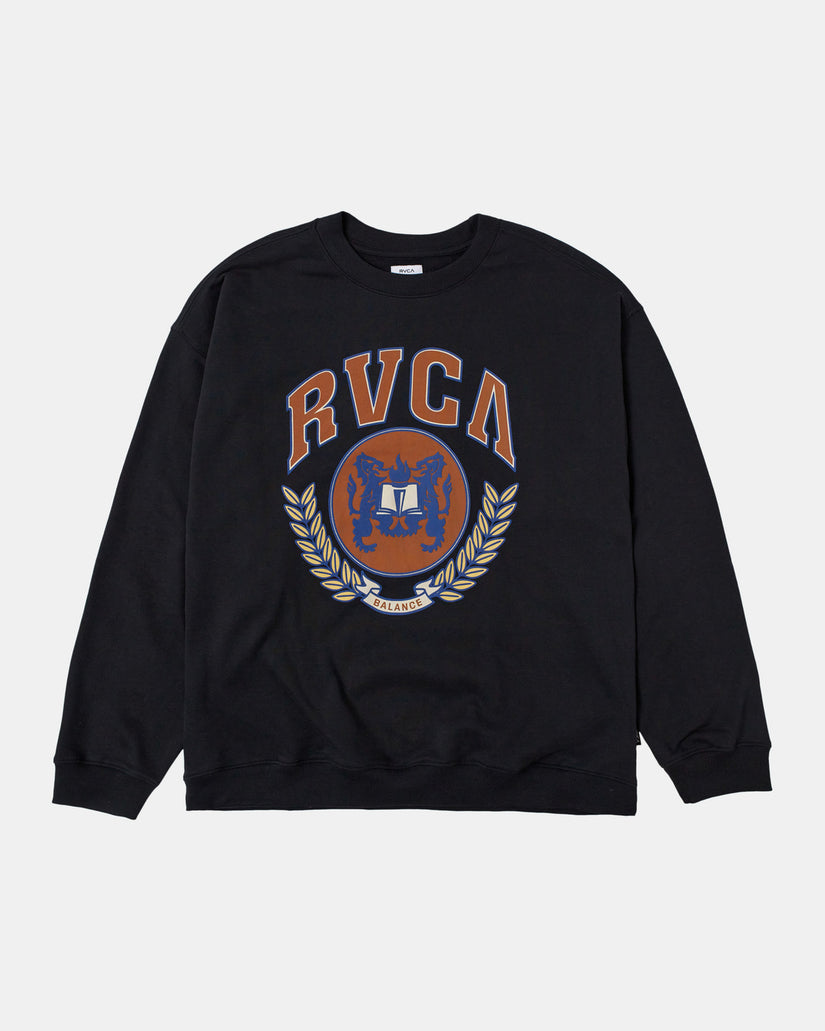 Letterman Sweatshirt - RVCA Black