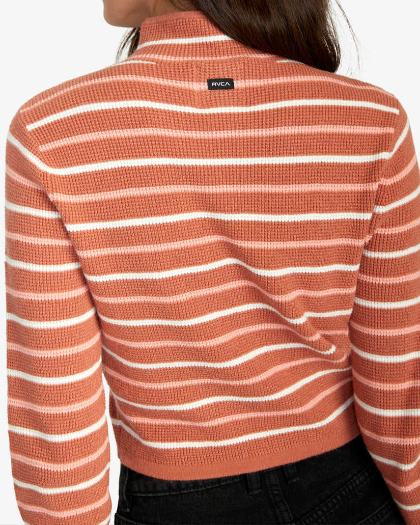 Après Sweater Long Sleeve Crop Top - Cinnamon