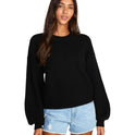 Dip In Pullover Sweater - Black