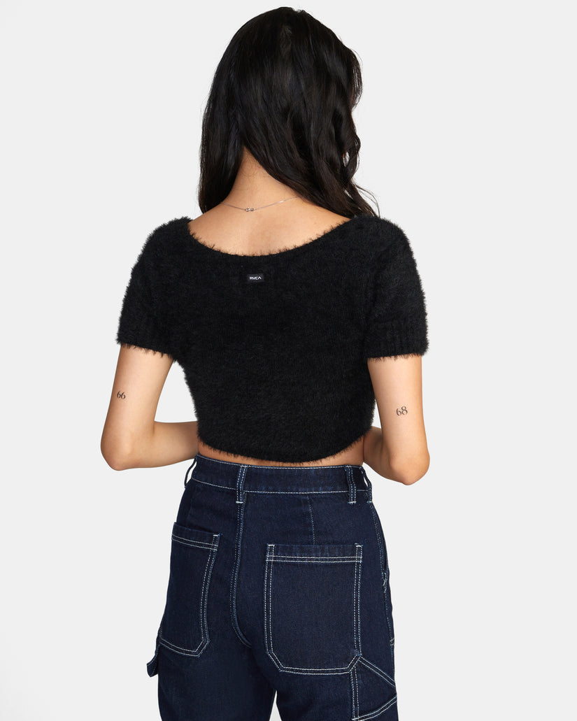 Murray Cropped Sweater - Black
