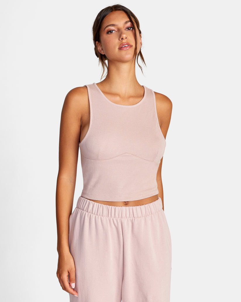 Test Drive Cropped Tank Top - Dusty Rose – RVCA