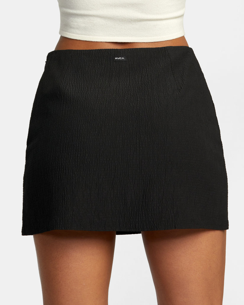 Reform Skirt Smocked Mini Skirt - Black