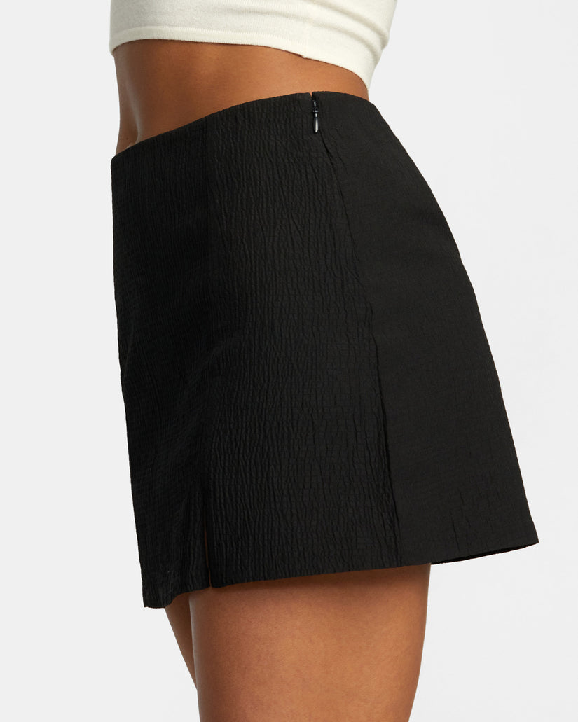 Reform Skirt Smocked Mini Skirt - Black