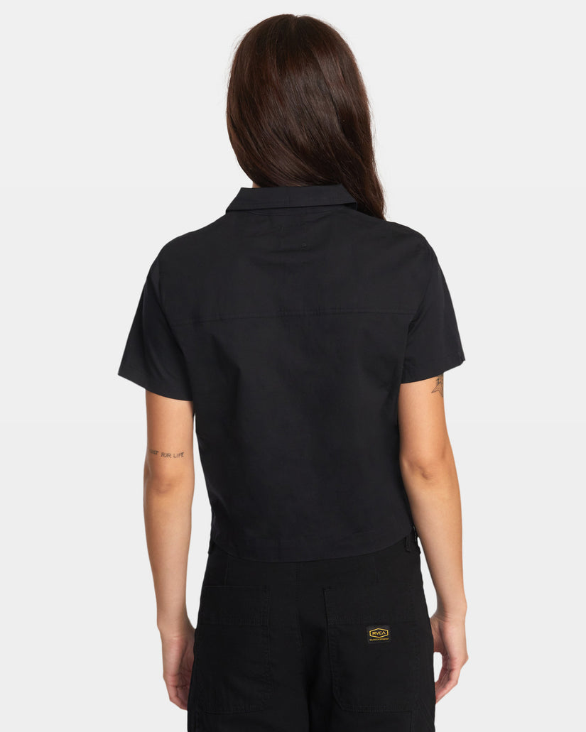 Recession Short Sleeve Shirt - RVCA Black