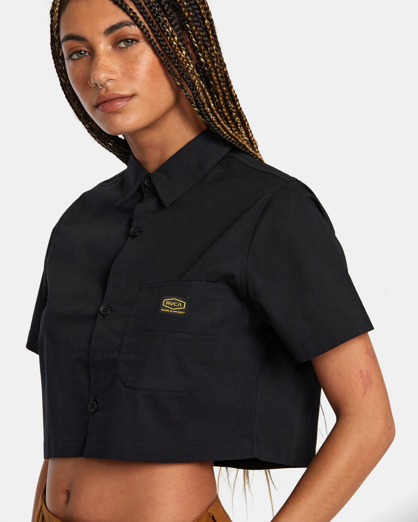 Dayshift Short Sleeve Shirt - RVCA Black