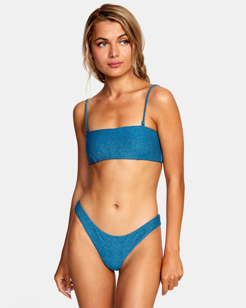 Brightside Bandeau Bikini Top - Snorkel Blue
