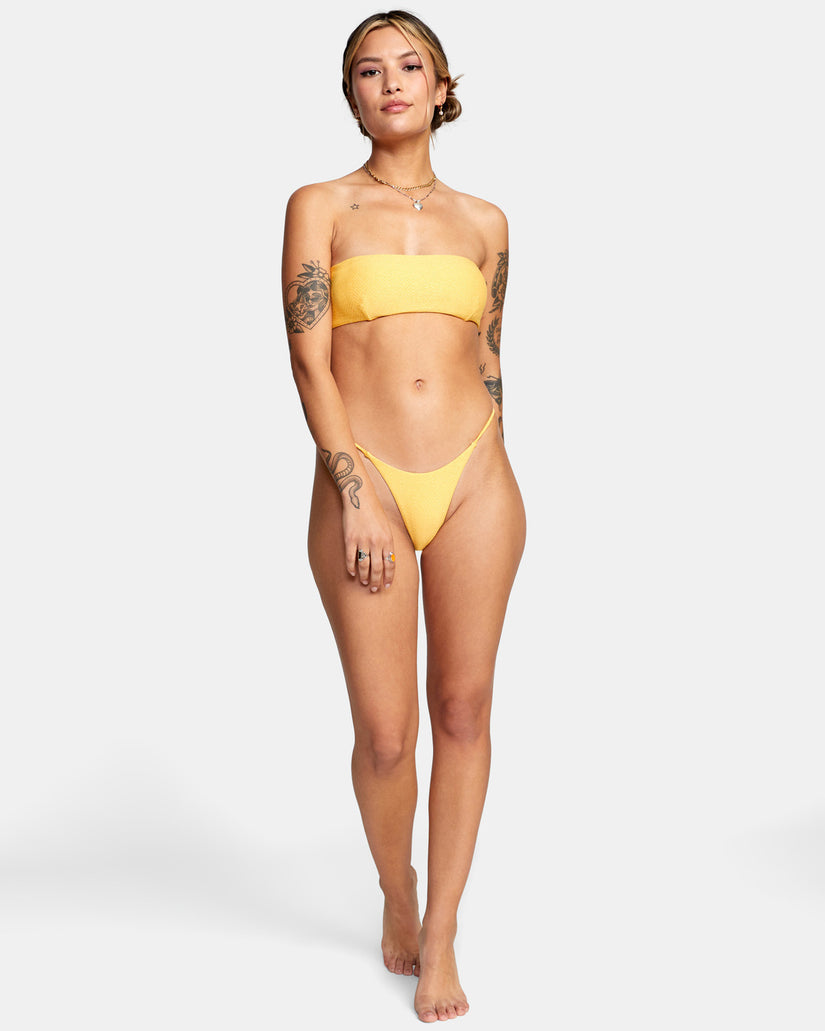 Brightside Bandeau Bikini Top - Marigold