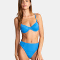 Solid Underwire Bikini Top - Enamel Blue