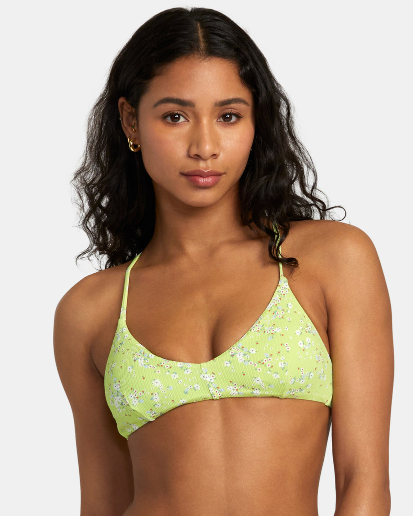 Itty Crossback Bikini Top - Neon Green