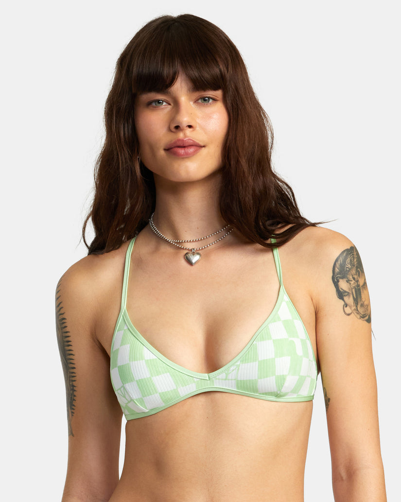 Peace Yang Tri Crossback Bikini Top - Glow