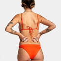 Solid Medium Bikini Bottoms - Red Orange