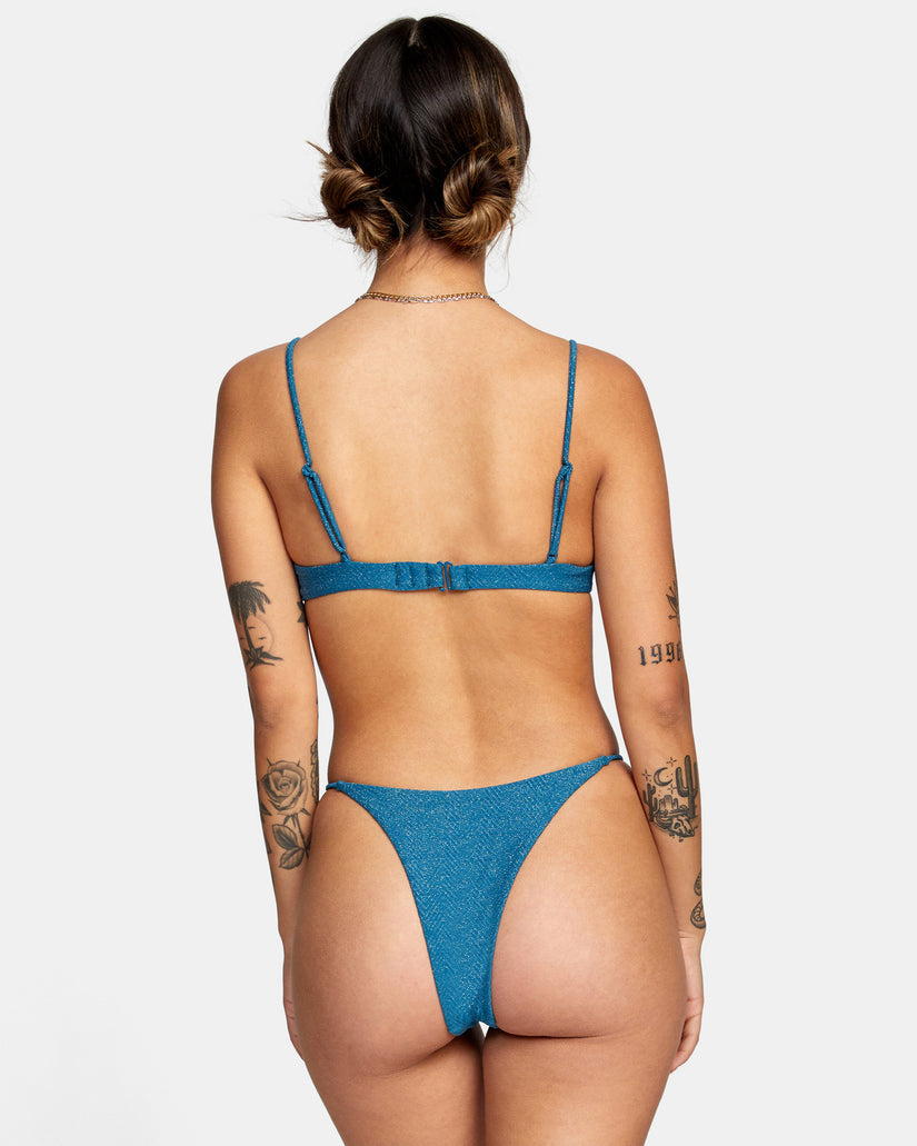 Brightside Skimpy French Bikini Bottoms - Snorkel Blue