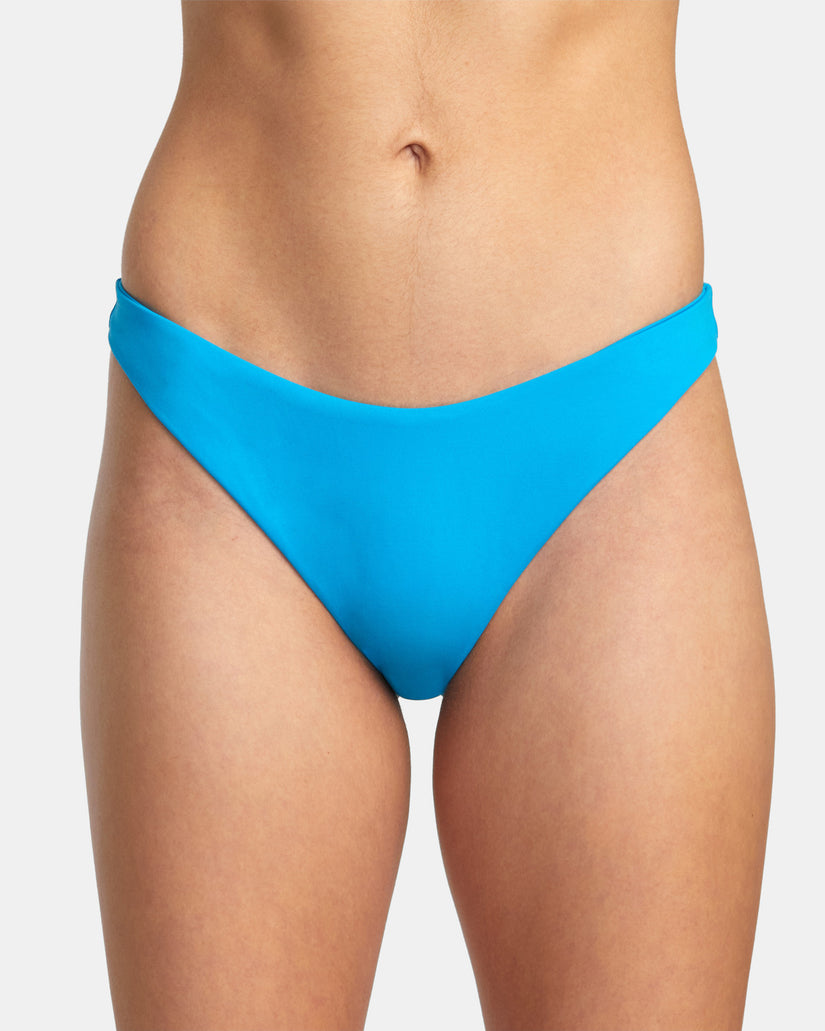 Solid French Bikini Bottoms - Blue Danube