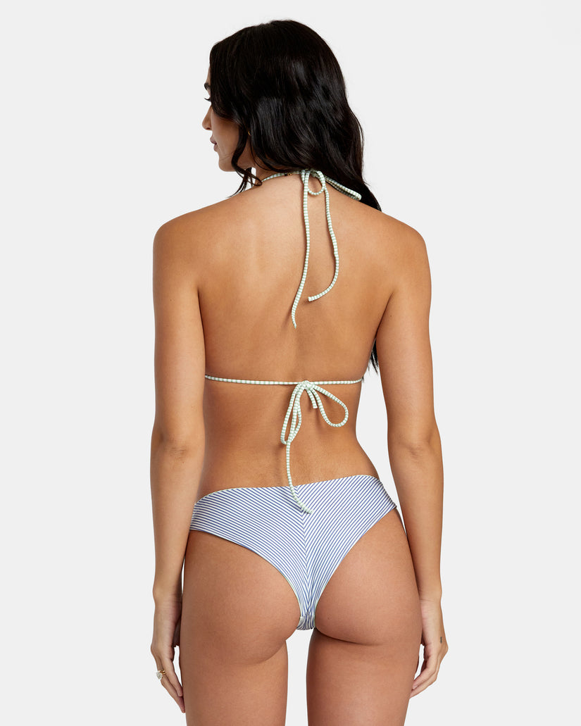 Tri Stripe Reversible Cheeky Bikini Bottoms - Multi –