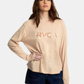 Big RVCA Daisy Long Sleeve T-Shirt - Nude