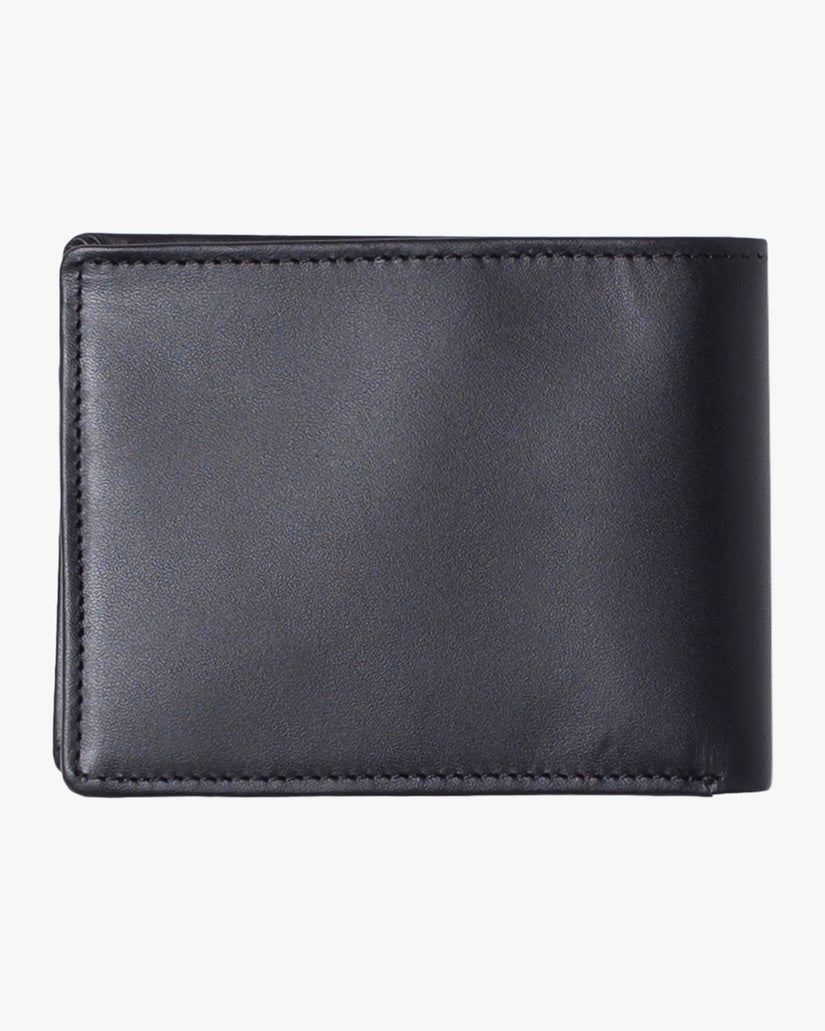 Cedar Bi-Fold Leather Wallet - Black – RVCA