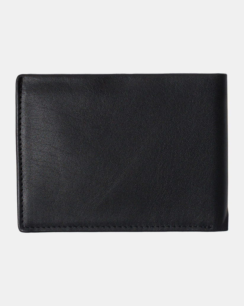 August Leather Waller - Black