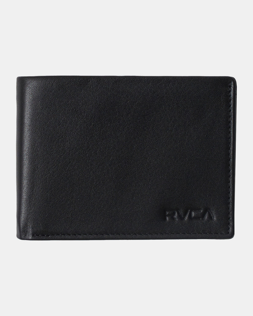August Leather Waller - Black