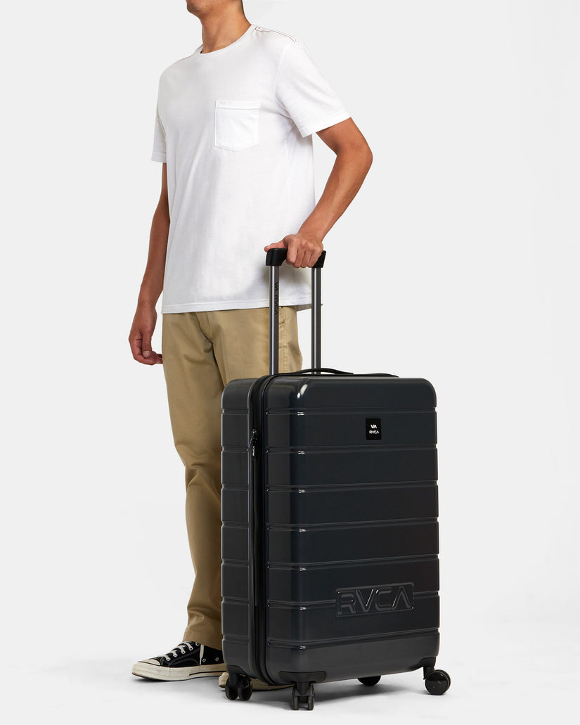 RVCA VA Large Roller Hardcase Suitcase - Black