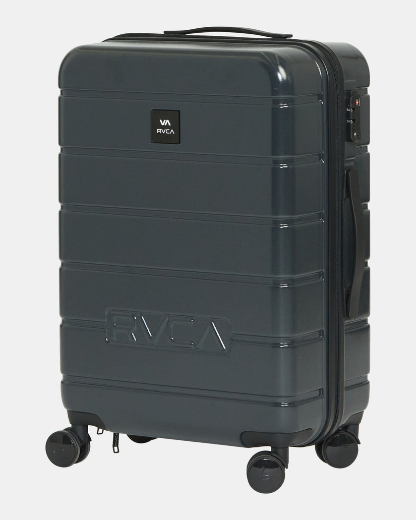 RVCA VA Medium Roller Hardcase Suitcase - Black