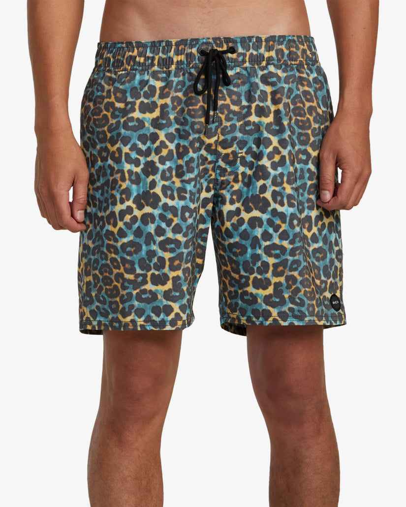 Barnes Elastic Waist Boardshorts 17" - Cheetah