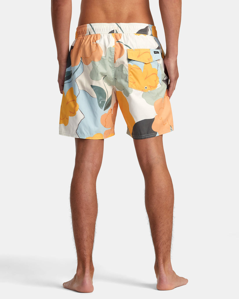 Perry 17" Elastic Waist Boardshorts - Multi Floral