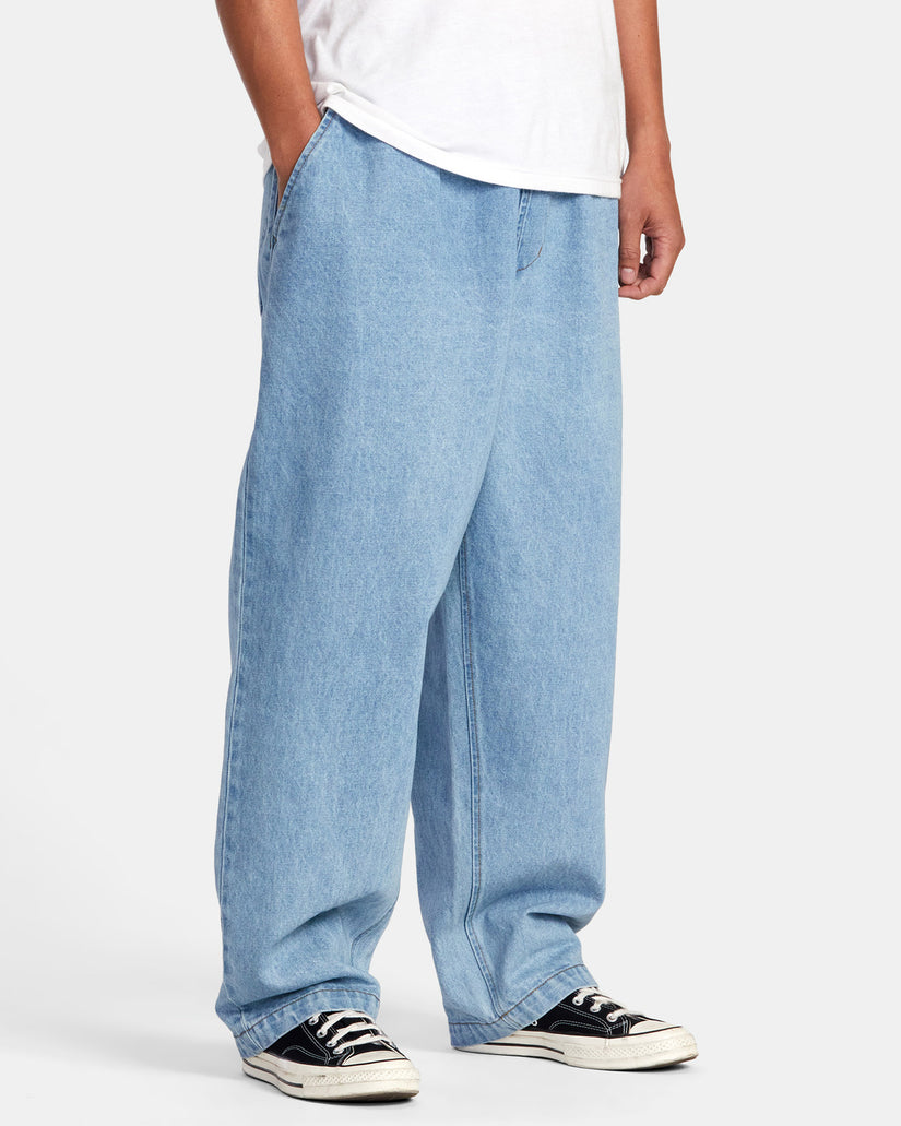 Zach Allen Elastic Waist Denim Jeans - 90S Blue – RVCA.com
