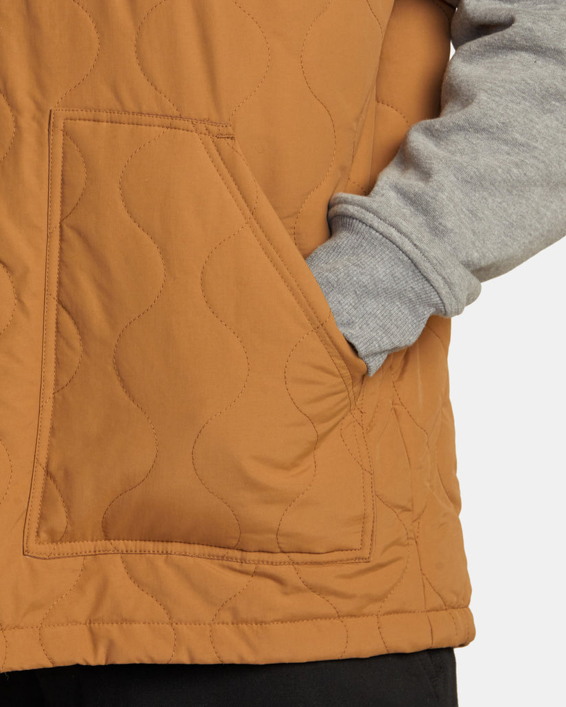 Grant Hooded Puffer Jacket - Camel