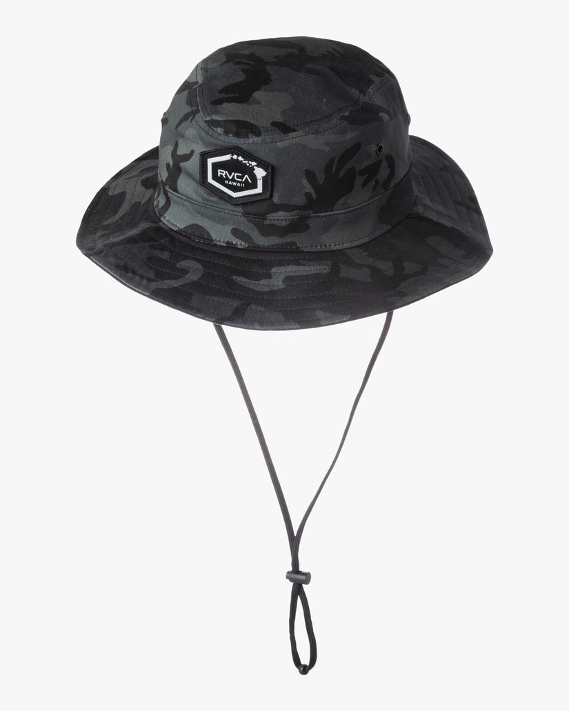 Island Hex Reversible Boonie Hat - Charcoal