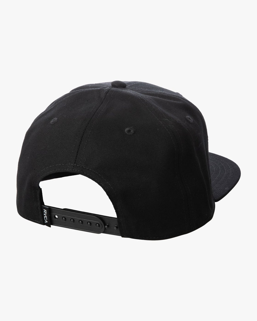 Island Hex Snapback Hat - Black