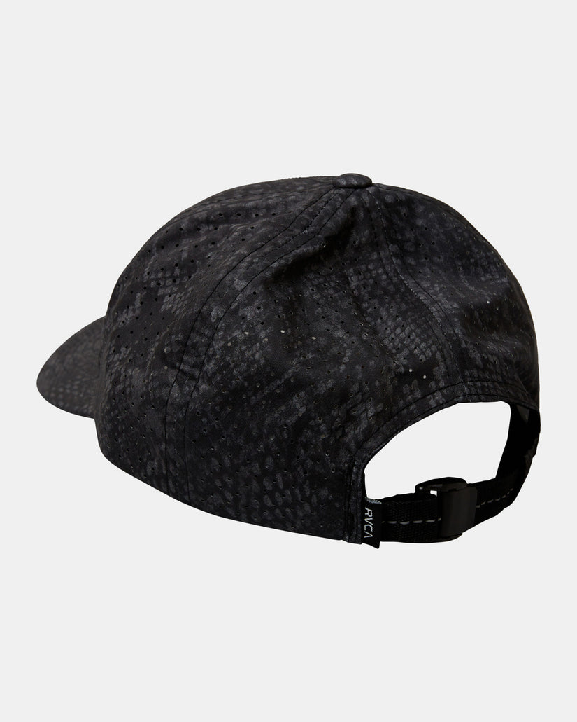 Vent Perforated Clipback Hat II - Black Snake