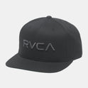 RVCA Twill Snapback II Hat - Black/Charcoal
