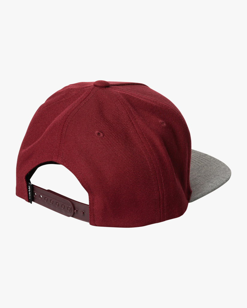 VA All The Way Snapback Hat - Oxblood Red
