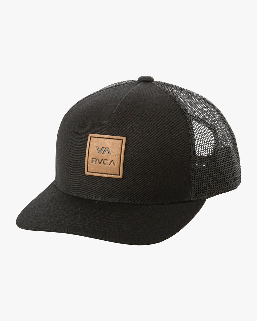 VA All The Way Curved Brim Trucker Hat - Black