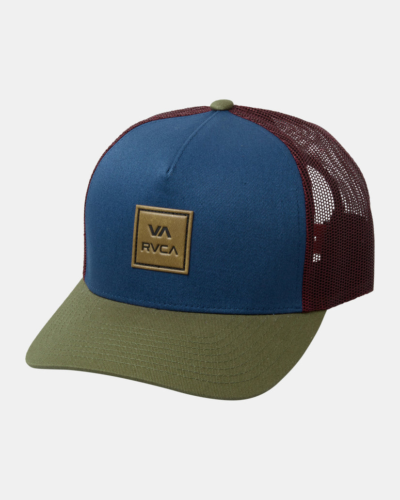 VA All The Way Curved Brim Trucker Hat - Teal