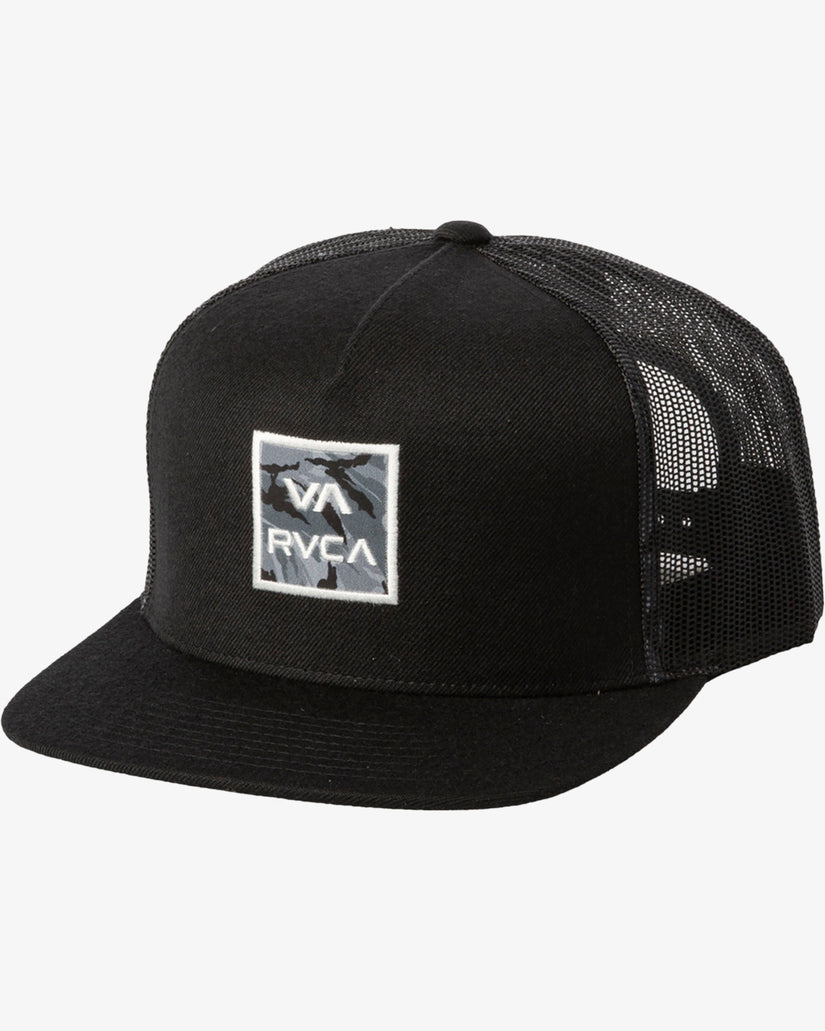 VA All The Way Print Trucker Hat - Black