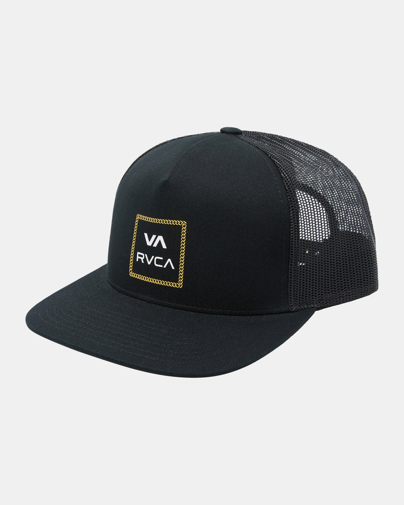 VA All The Way Print Trucker Hat - RVCA Black