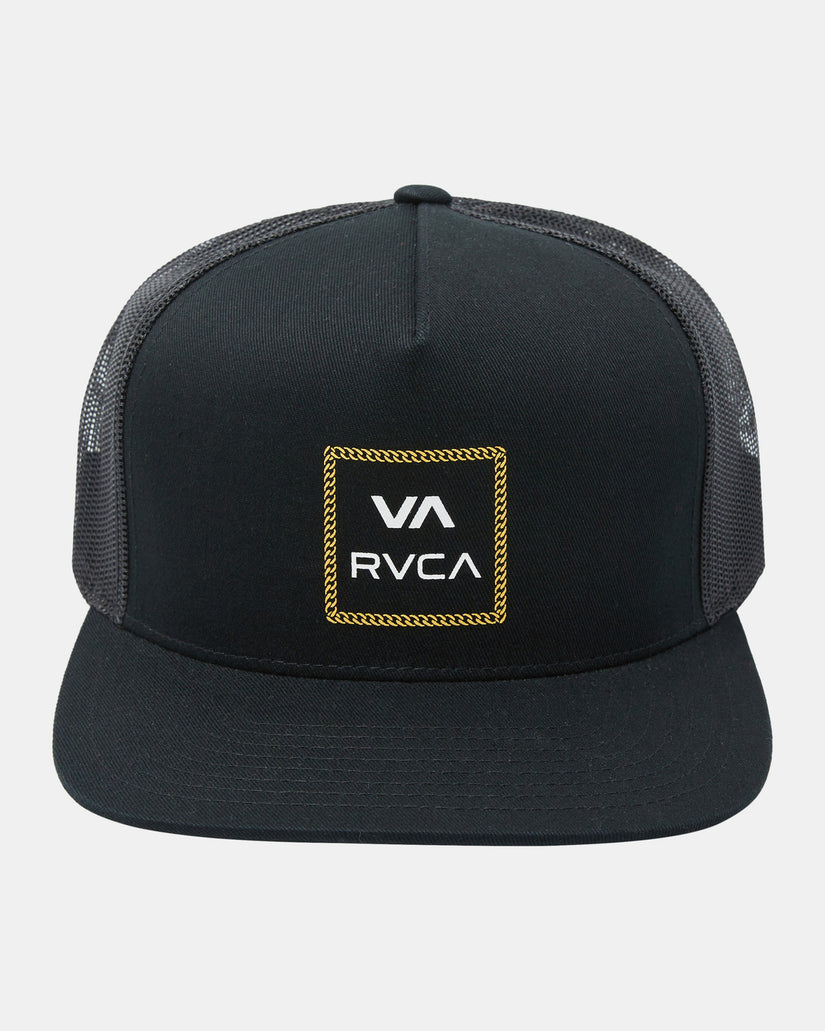 VA All The Way Print Trucker Hat - RVCA Black