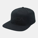 Big RVCA Stitched Snapback Hat - Black