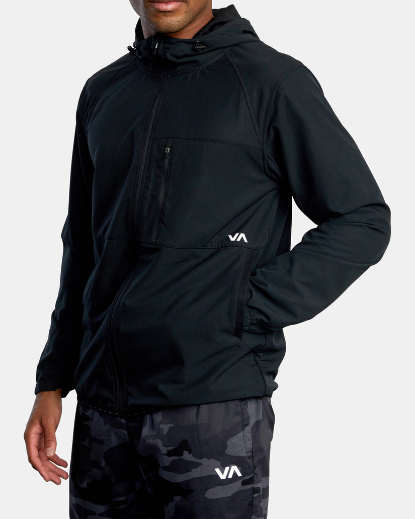 Yogger Zip-Up Hooded Jacket II - Black