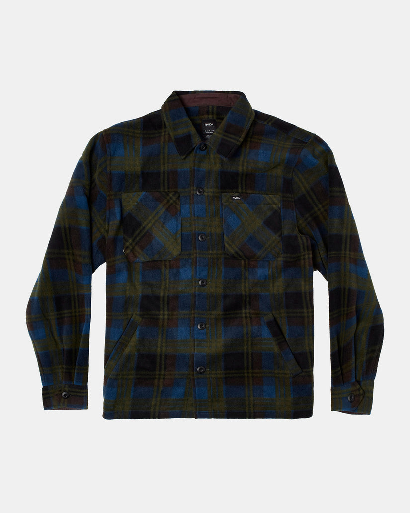 Yukon Hi Pile Fleece Shirt Jacket - Hunter Green
