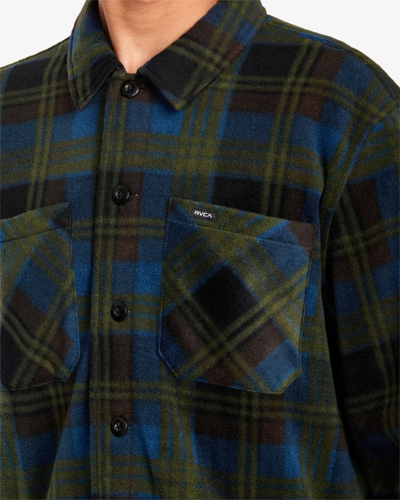 Yukon Hi Pile Fleece Shirt Jacket - Hunter Green
