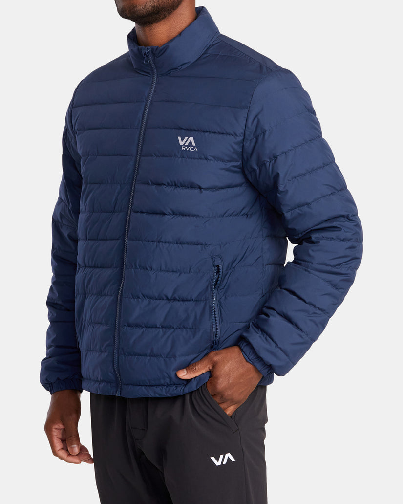 Packable Puffa Jacket - Army Blue