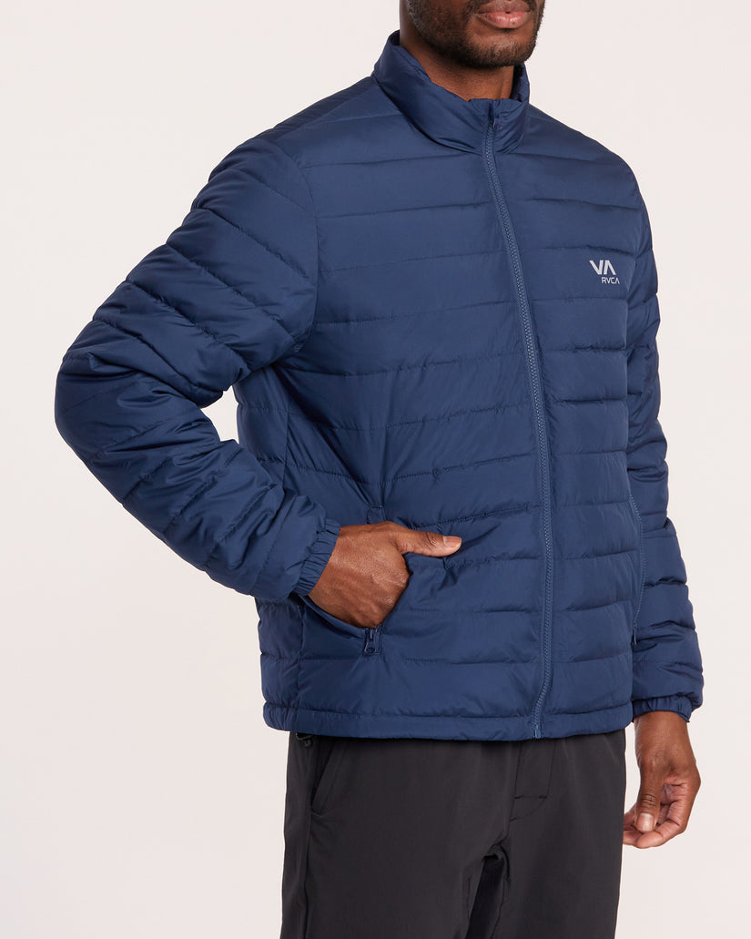 Packable Puffa Jacket - Army Blue