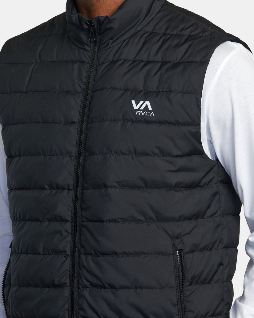 Packable Puffa Puffer Vest - Black