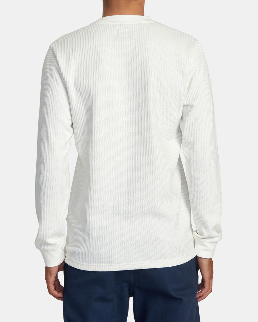 Day Shift Long Sleeve Thermal Shirt - Off White