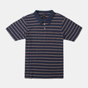 Cassady Stripe Polo Shirt - Moody Blue