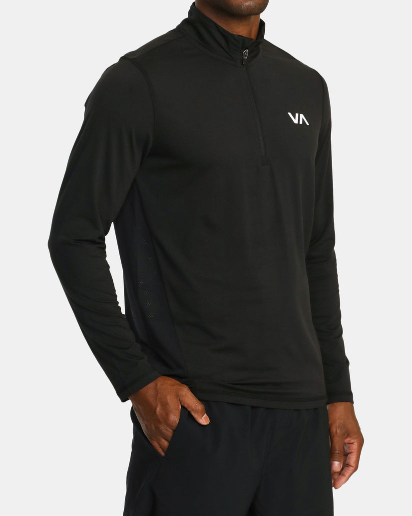 Sport Vent Half-Zip Pullover - Black